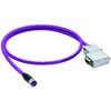 Profibus-DP Verbindungsleitung Stecker Sub-D 9-polig geschirmt Kabel 0.3m